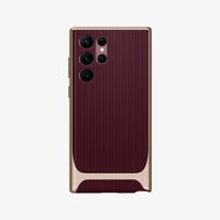 ACS04382 - Galaxy S22 Ultra 5G Case Neo Hybrid in burgundy showing the back